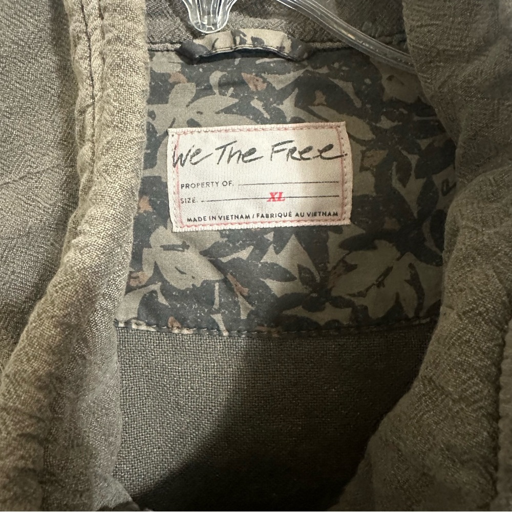 Free People Eyes on You Surplus Jacket XL Olive Green - Picture 5 of 8